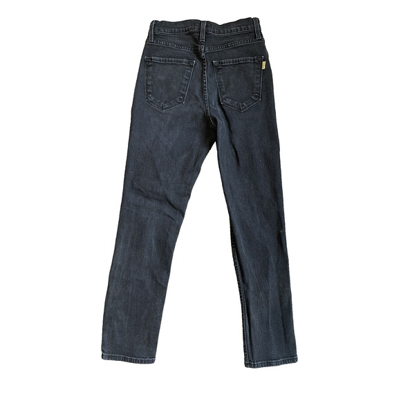 Vibrant Jeans Womens Size 5 Distressed Black Denim Thrashed Vintage USA Made - Picture 2 of 13